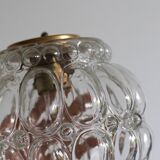 Vintage glass bubble pendant lamp
