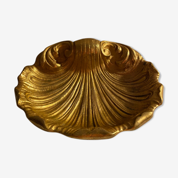 Vide-poche coquillage en bronze vintage