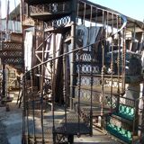 Spiral staircase in cast iron XXth