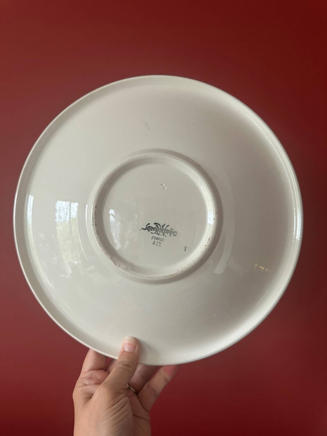 Vintage flower plate