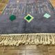 Tapis artisanal marocain laine naturelle 2.5x1.5 m