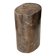 Table d'appoint en bois pétrifié brune H46 D29 - 3338