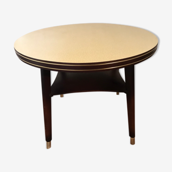 Vintage two-plated round coffee table