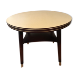 Vintage two-plated round coffee table