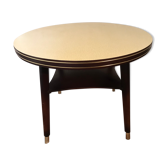 Vintage two-plated round coffee table