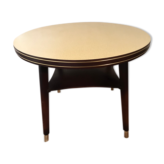 Vintage two-plated round coffee table