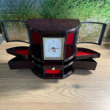 Jewelry cabinet with clock