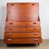 Secretary, desk, Danish in Teak by Borge Mogensen for Soborg Mobelfabrik 1960.