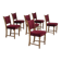 1970s, set of 6 Danish dinning chairs, very good condition, oak wood.