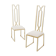 Pair of brass chairs Alain Delon for Jean Charles 1970