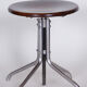Restored Beech Swivel Piano Stool by Mücke - Melder, Czechia, 1930s
