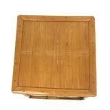 Scandinavian rattan bedside table, Sweden, 1960
