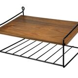 60s 70s teak shelf wall shelf telephone shelf string shelf Danish design