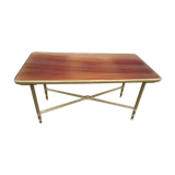 Brass and formica coffee table