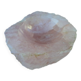 Large ashtray / pocket tray made of solid rose quartz from Madagascar.