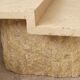 Table basse ovale en pierre mactan beige Magnussen Ponte