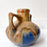 Enamelled stoneware pitcher - Gilbert Metenier