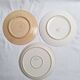 Henriot flat plates, hand-painted