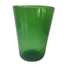 Vase en verre souffle vert