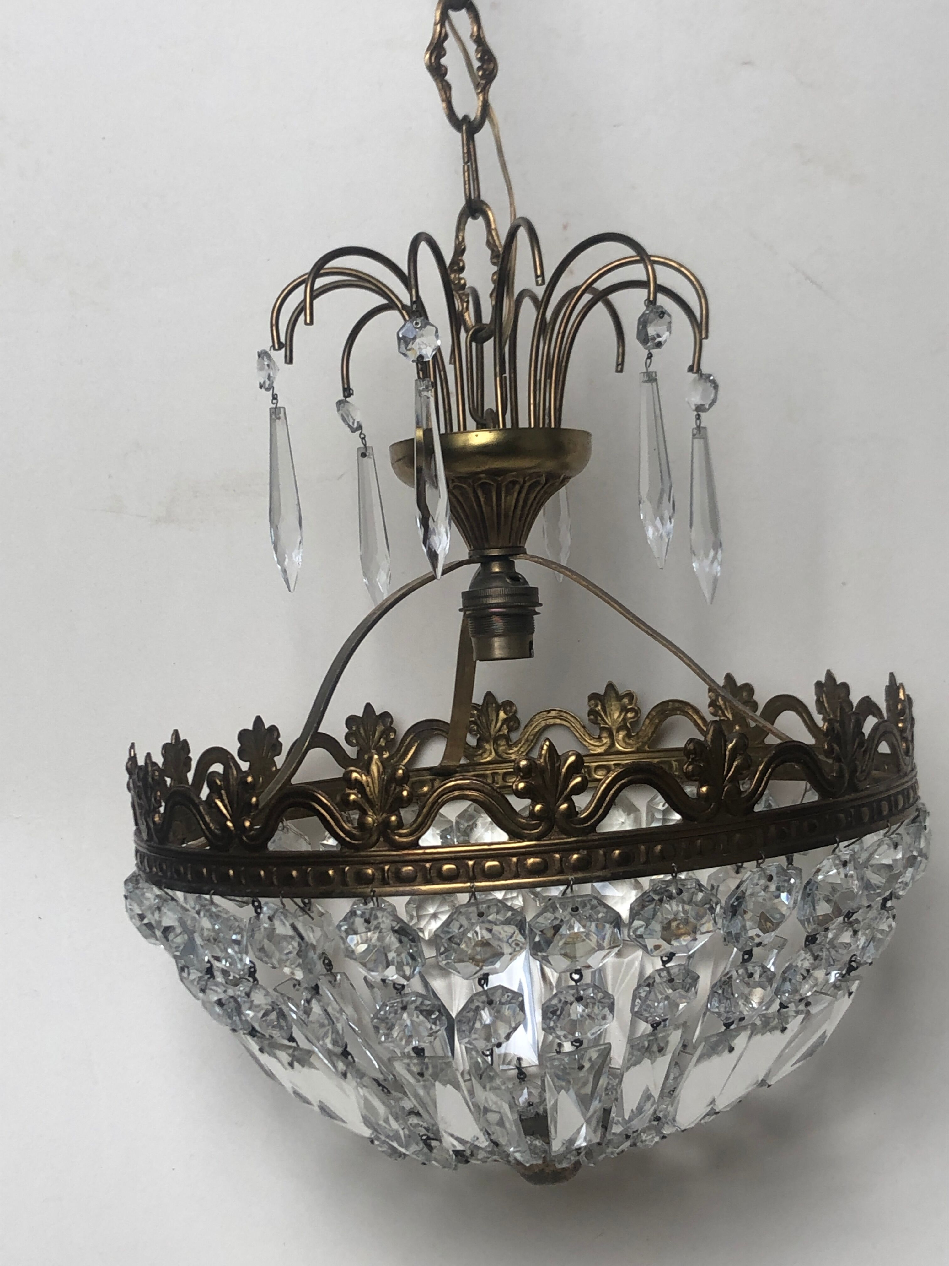 Crystal tassel chandelier