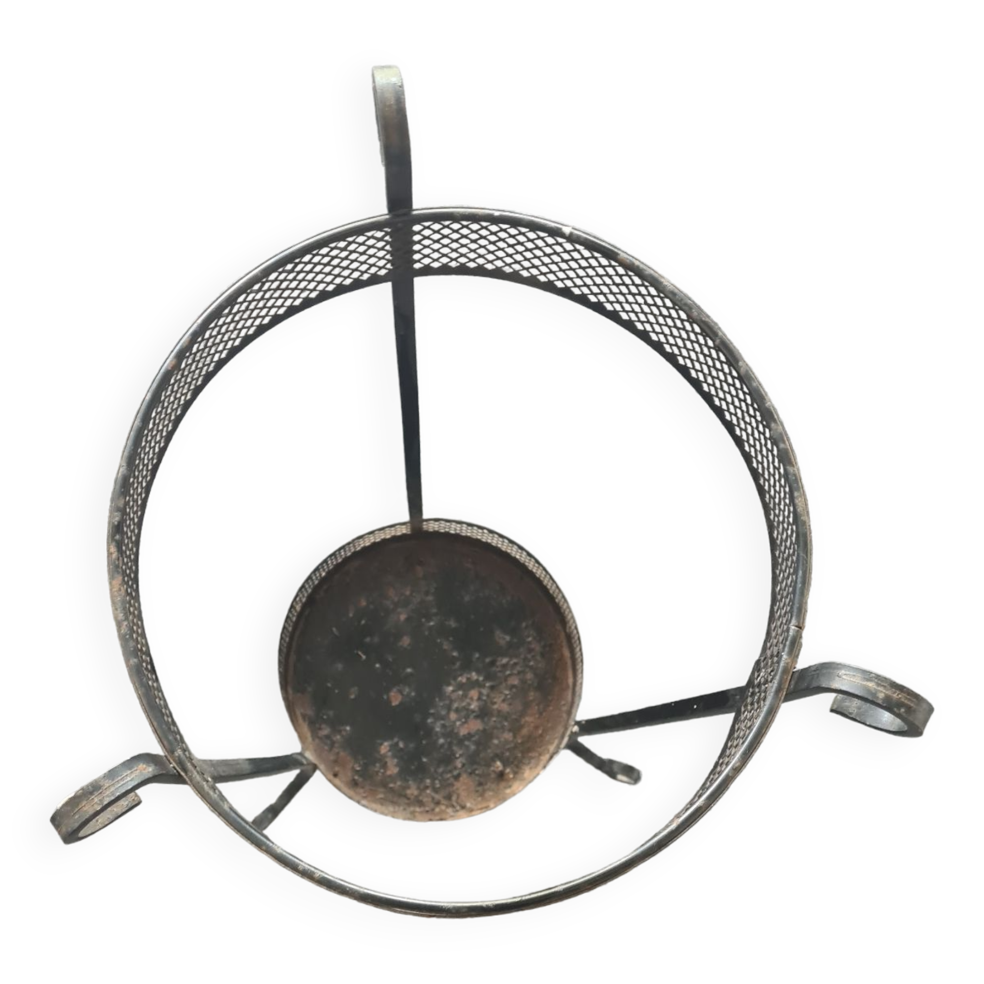 Wrought iron umbrella holder