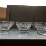 Set of 6 old cups engraved 50s