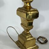 Vintage Large Italian Solid Brass table lamp from 50s