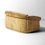 Italian two-seater sofa in beige velvet, 1970s