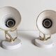 Space Age wall lights pair from the 1970s.