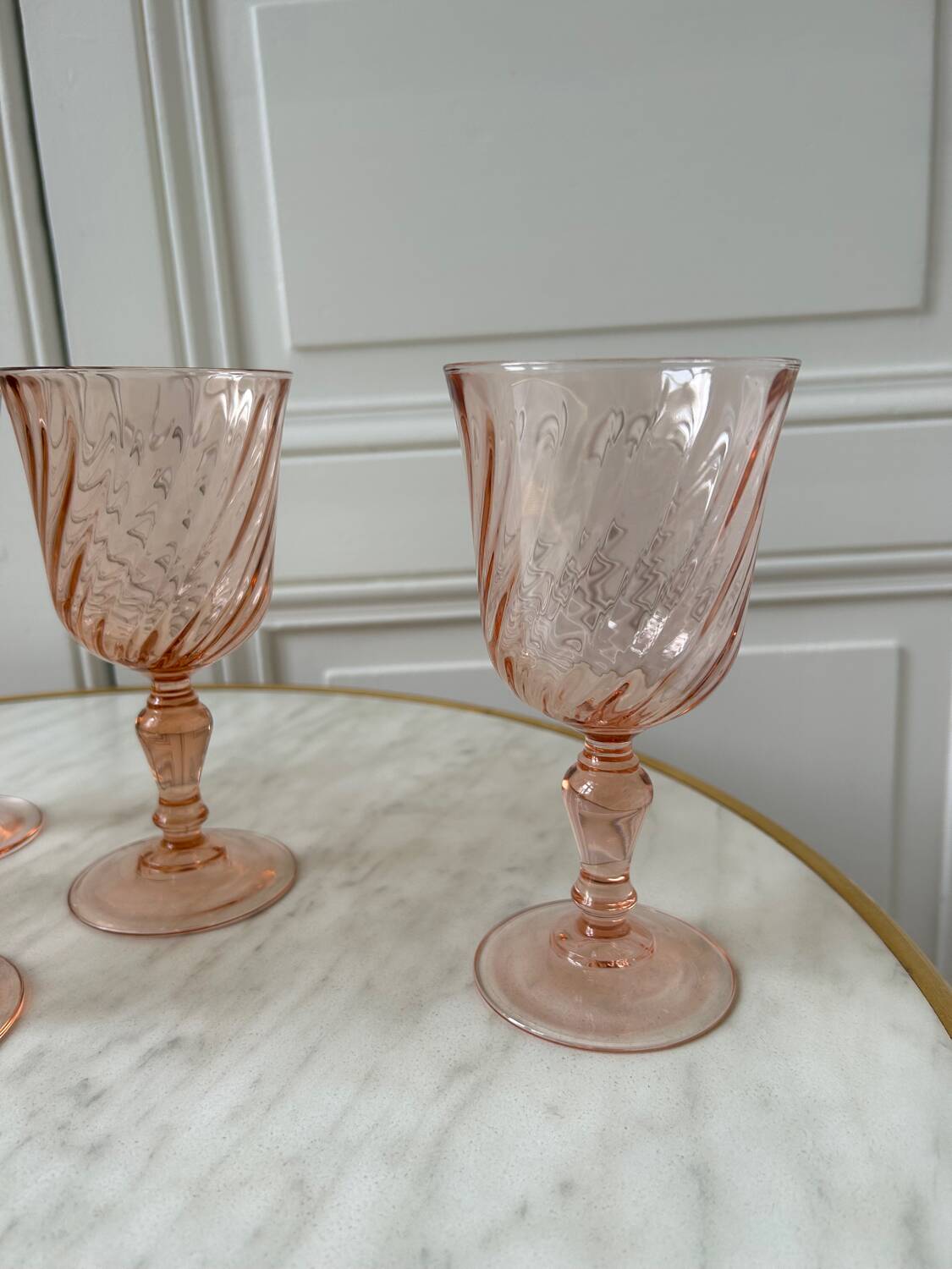 Set of 8 Rosaline Luminarc water glasses