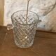Ice bucket and its vintage 1950 gold metal spoon