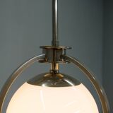 Art Deco / Functionalist Nickel Chandelier, 1930s