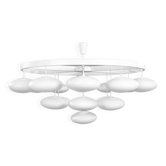 Impressive cloud chandelier mid-century modern of Volksgarten Milchhalle Vienna