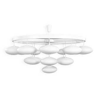 Impressive cloud chandelier mid-century modern of Volksgarten Milchhalle Vienna