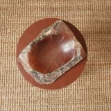 Empty mineral sculpture pocket cut stone handmade object