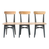 Bench seat vintage bistro chairs