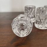 6 verres à liqueur en cristal