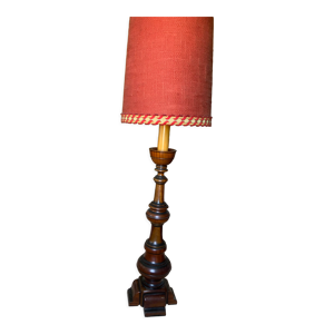 lampadaire pied en bois