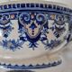 Antique earthenware tureen by Émile Tessier (1887-1971), Malicorne, France