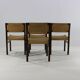 Ensemble de quatre chaises de salle à manger en bois wengé par Arnold Merckx pour Fristho Holland