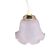 Suspension tulip in frosted pink glass