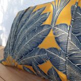 Printed cushion "leaf of the traveler's tree" 50x30
