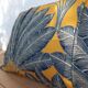 Coussin imprimé "feuille de l'arbre du voyageur" 50x30