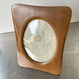 Cadre en bois dimensions 20 cm x 14,5 cm Verre convexe
