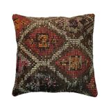 Housse de coussin kilim turc vintage, 45 x 45 cm