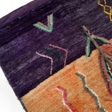 Tapis berbère marocain Boujaad coloré à motifs multicolores 244x161cm