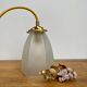 Vintage tulip walker in frosted glass
