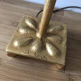 Fondica & nicolas de wael modernist lamp in gilt bronze signed