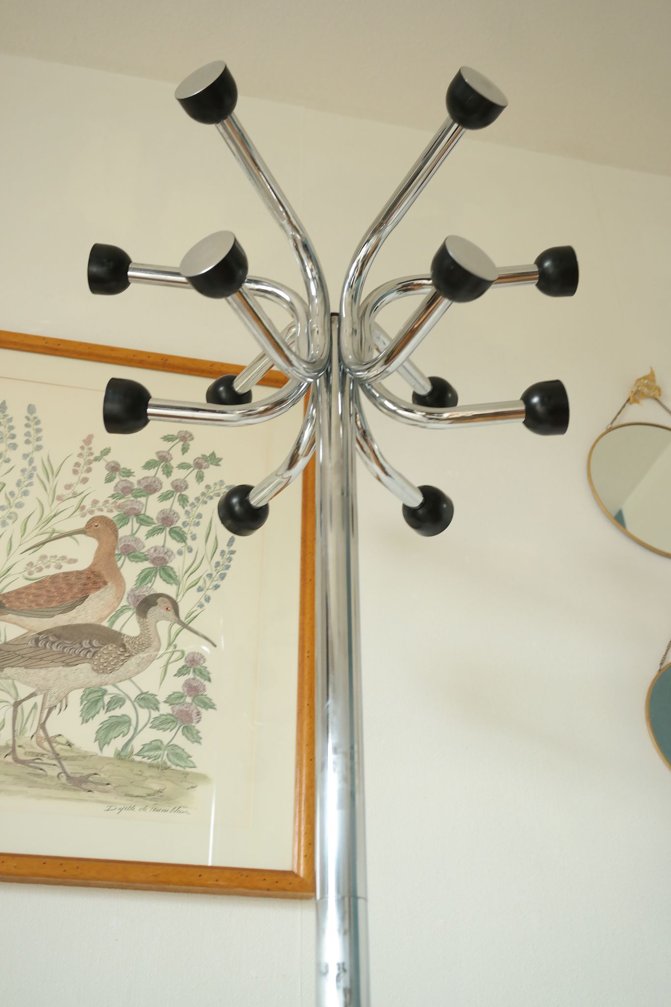 Porte manteau vintage chrome bakélite 50/60