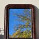 Mirror Louis Philippe period 46x39 XIXth old black brown